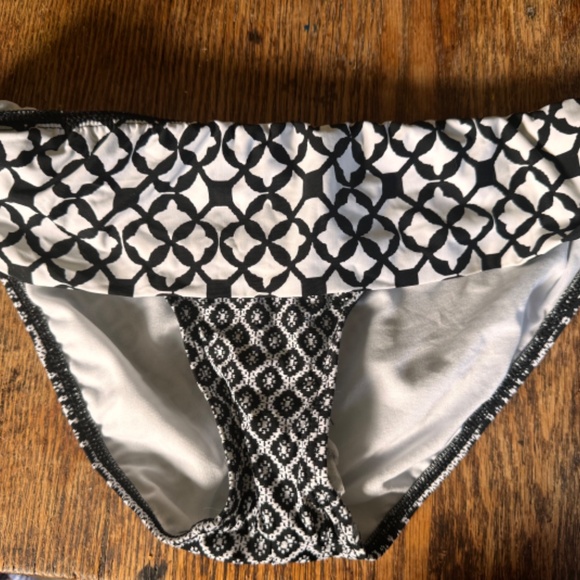 Wide band bathing suit bottom (black/white) - Picture 7 of 7